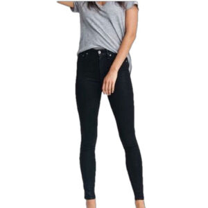 NWT Rag and Bone Nina High Rise Skinny black Jeans Size 24